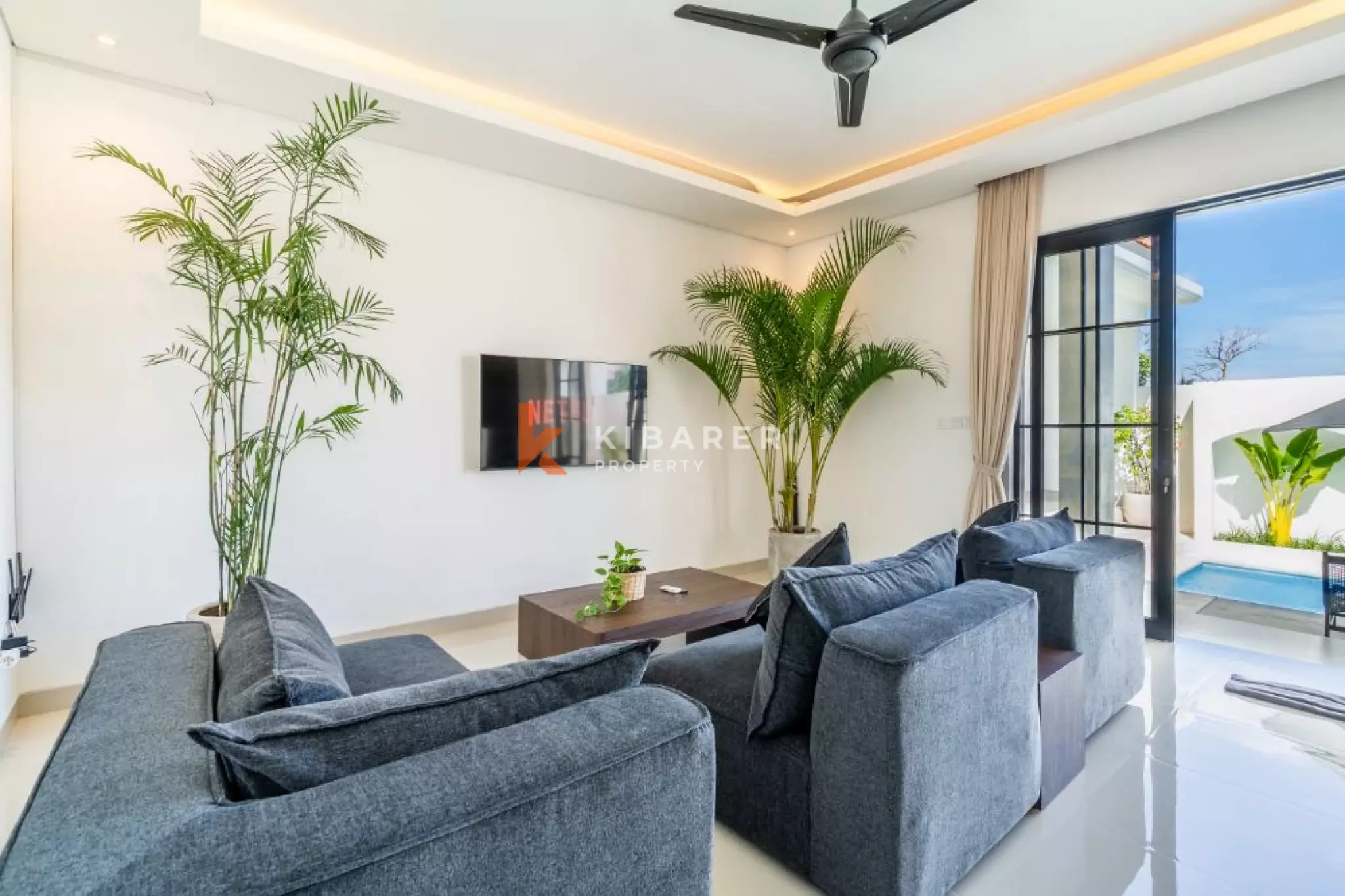 Tropical Three-Bedroom Pool Villa in Canggu