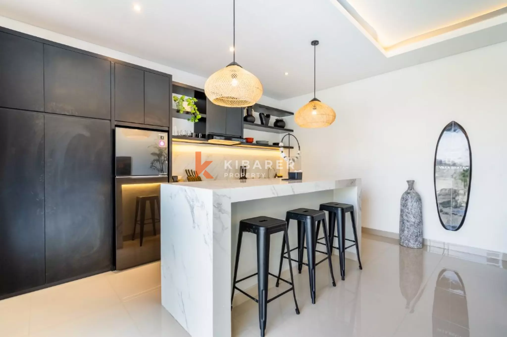 Tropical Three-Bedroom Pool Villa in Canggu