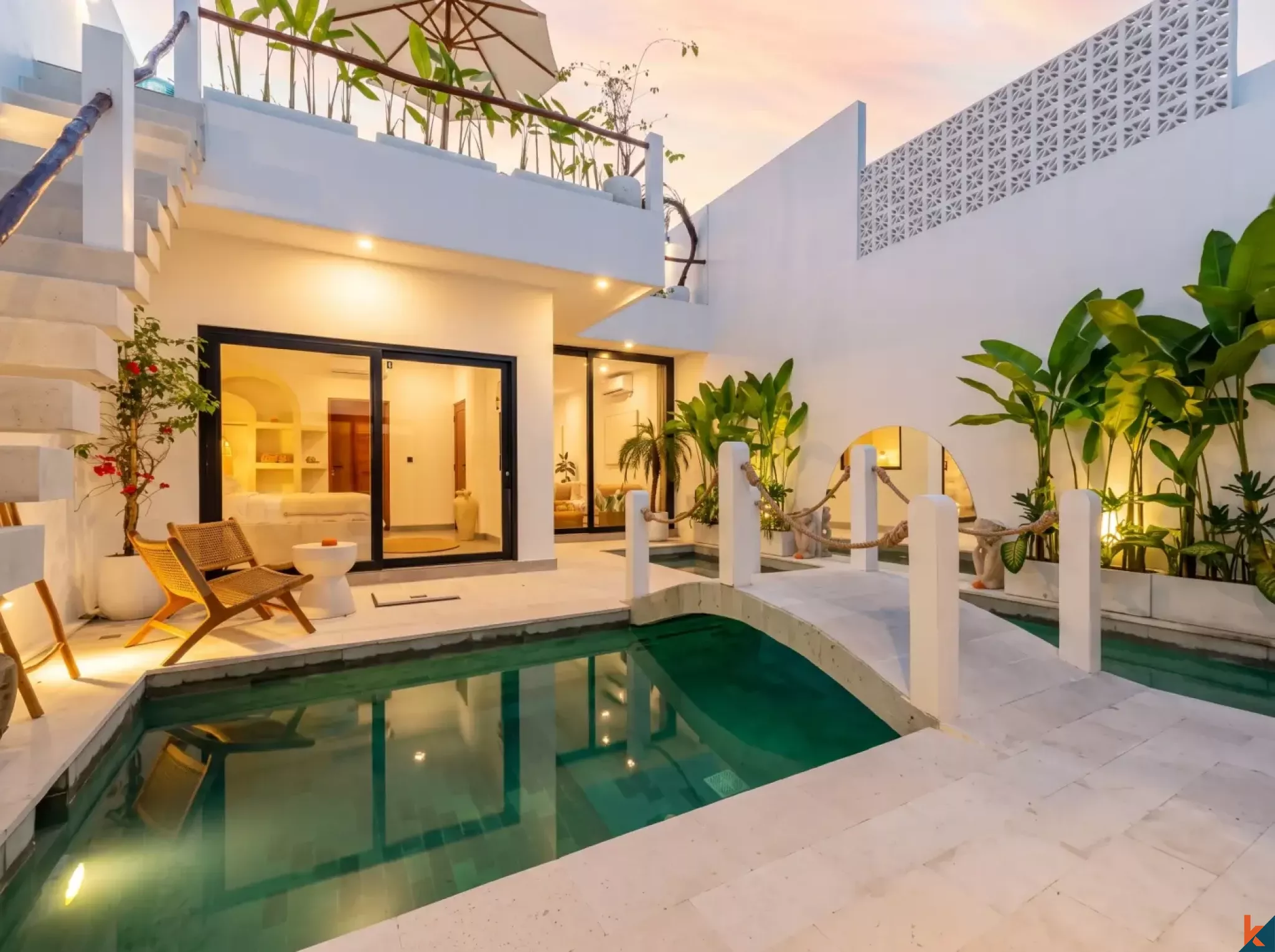 Charming two bedroom leasehold villa overlooking the rice fields in Tumbak Bayuh