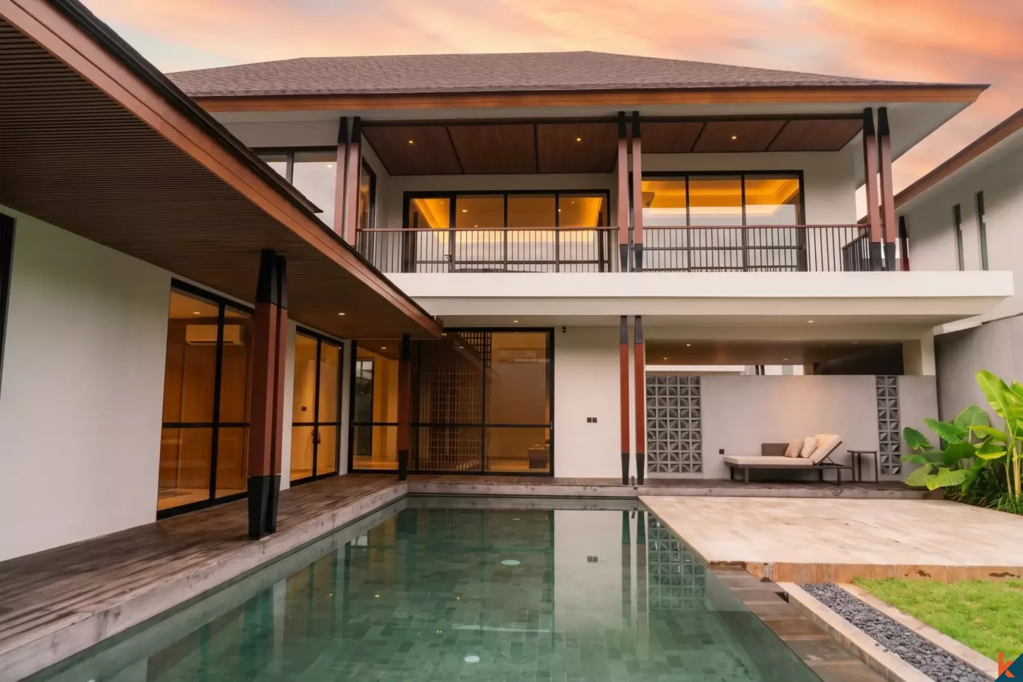 Amazing brand new four bedrooms freehold real estate for sale in private residence in Jimbaran