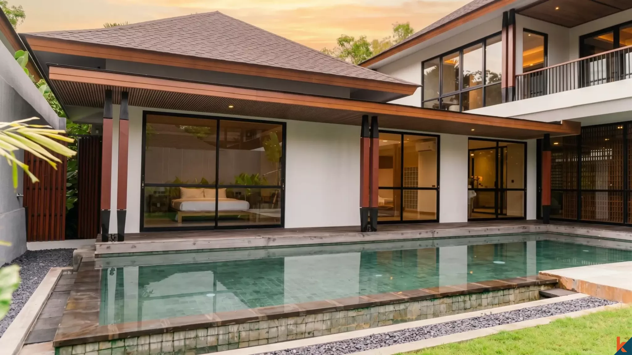 Amazing brand new four bedrooms freehold real estate for sale in private residence in Jimbaran