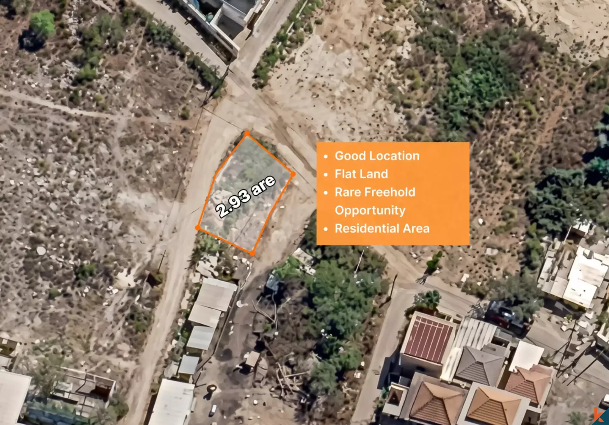 Compact and rare freehold lot of land for sale in Uluwatu