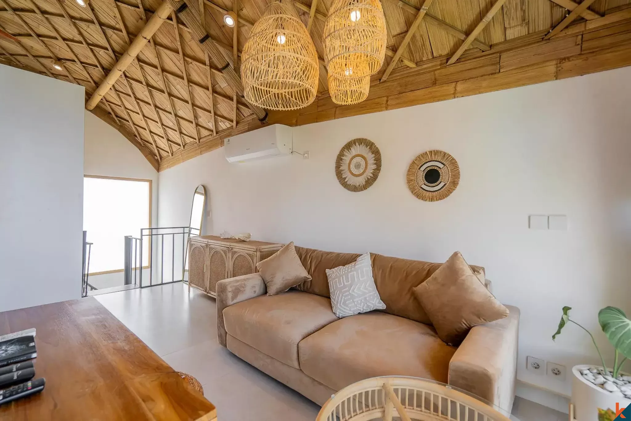 Tropical Three Bedroom Leasehold Villa for Sale in Tibubeneng, Canggu