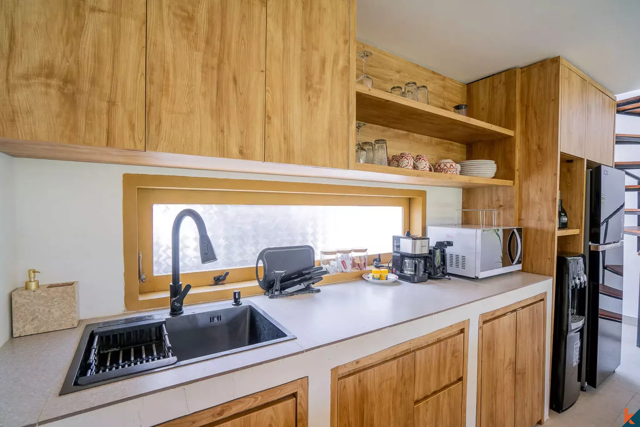 Tropical Three Bedroom Leasehold Villa for Sale in Tibubeneng, Canggu