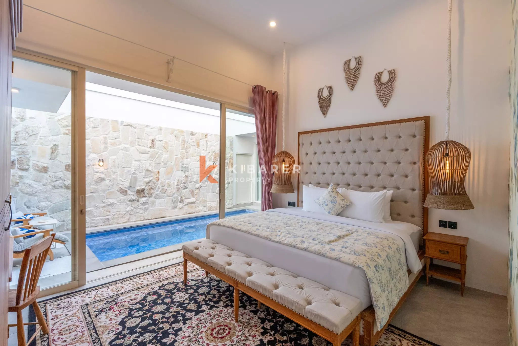 Escapade romantique et chaleureuse : Charmante villa de deux chambres à Berawa