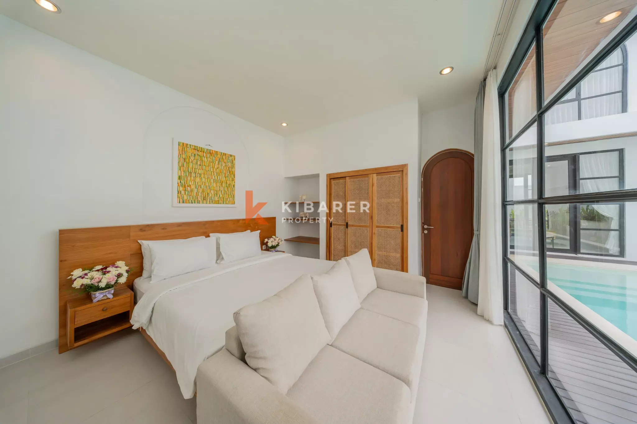Chic Three-Bedroom Villa with Rooftop Lounge in Balangan