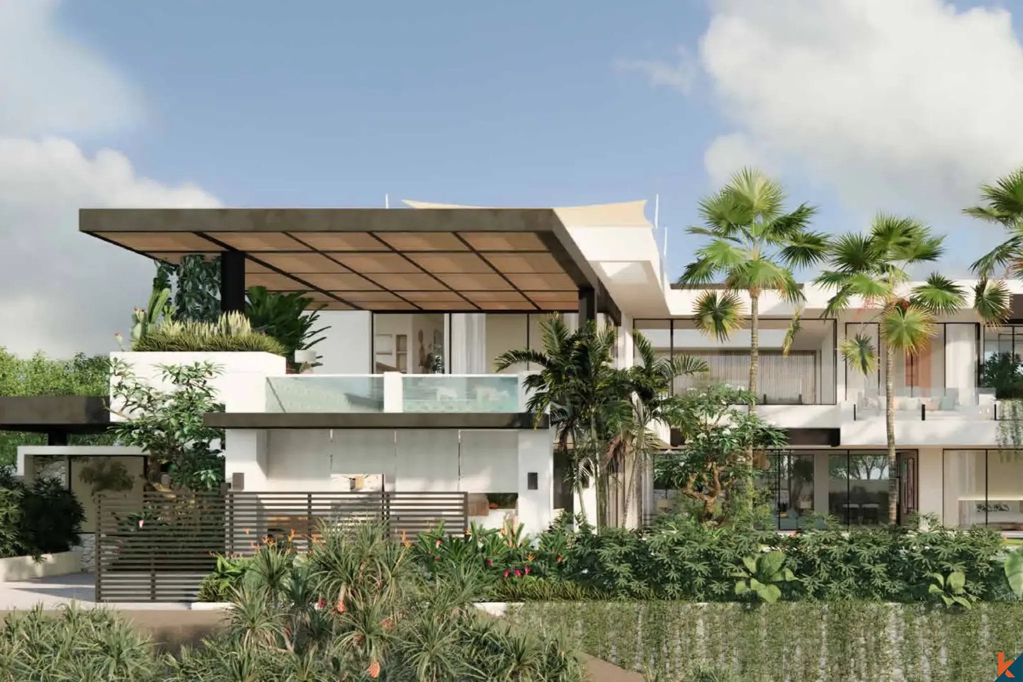 Luxury Five Bedroom Villa with Rice Field Views for Sale in Canggu - Tumbak Bayuh