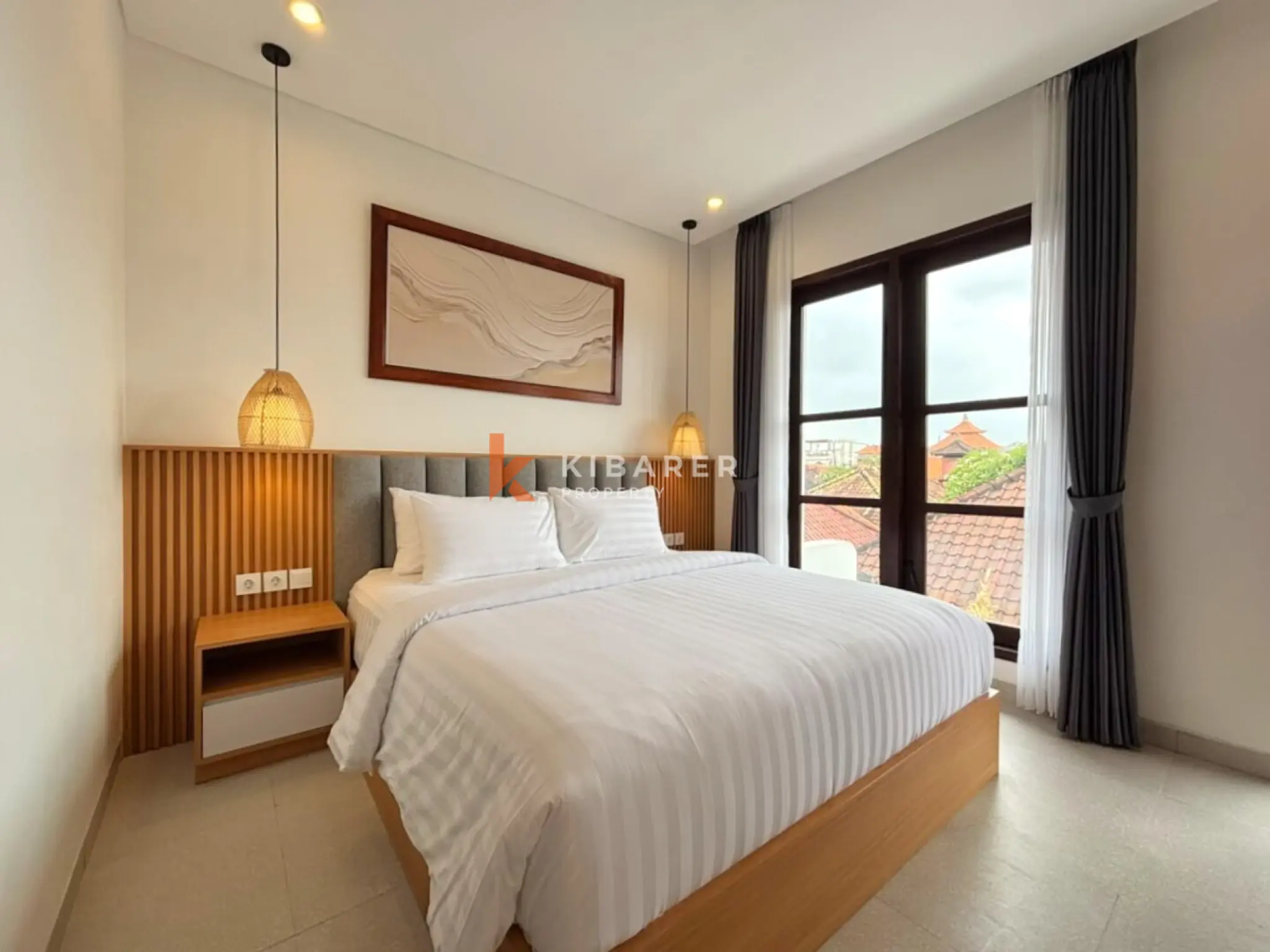 Hunian Pesisir Pribadi dengan Dua Kamar Tidur, Hanya Satu Menit Berjalan Kaki ke Pantai Seseh