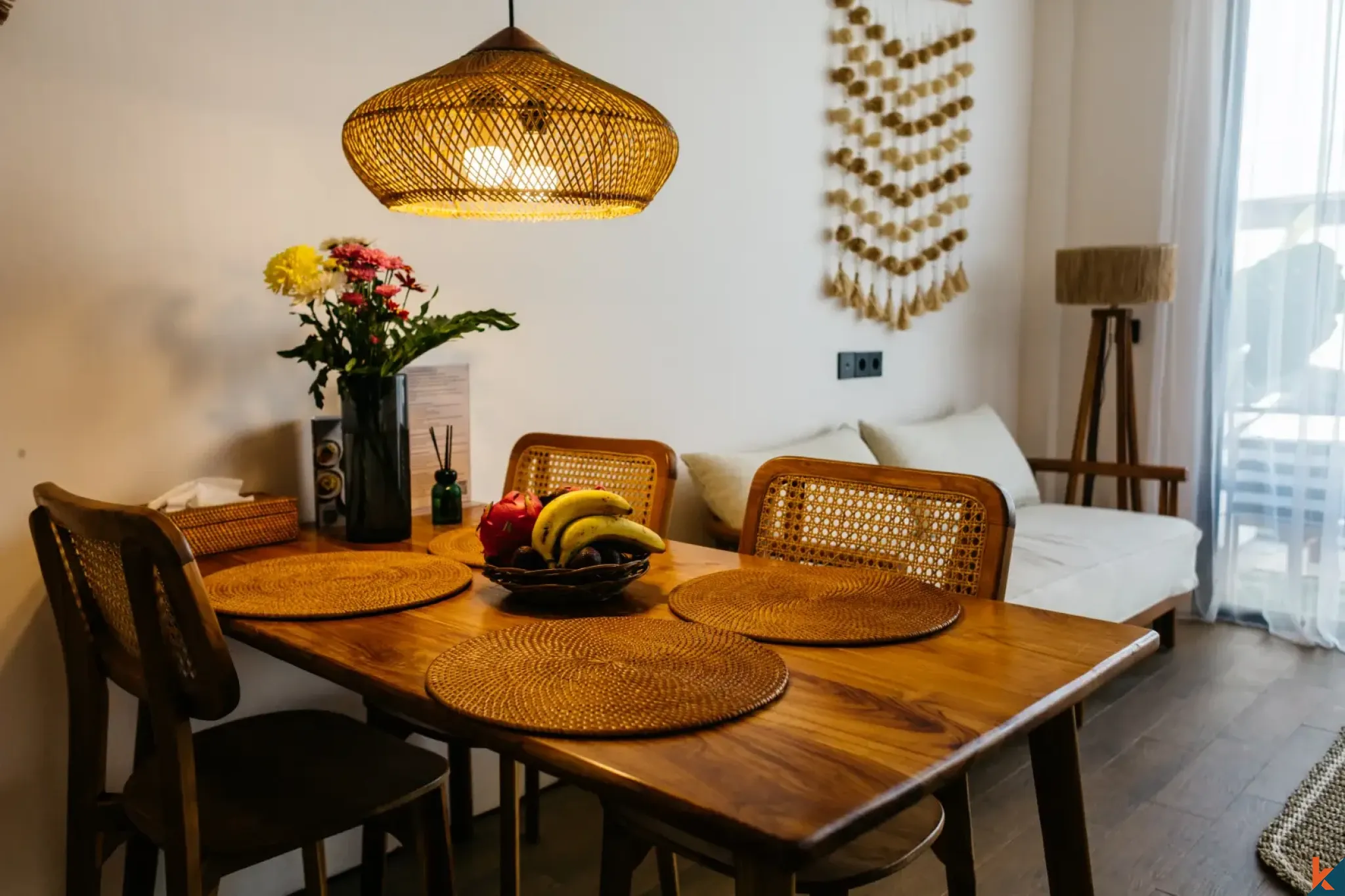 Cozy One Bedroom Plus Office Townhouse for Lease in Ubud