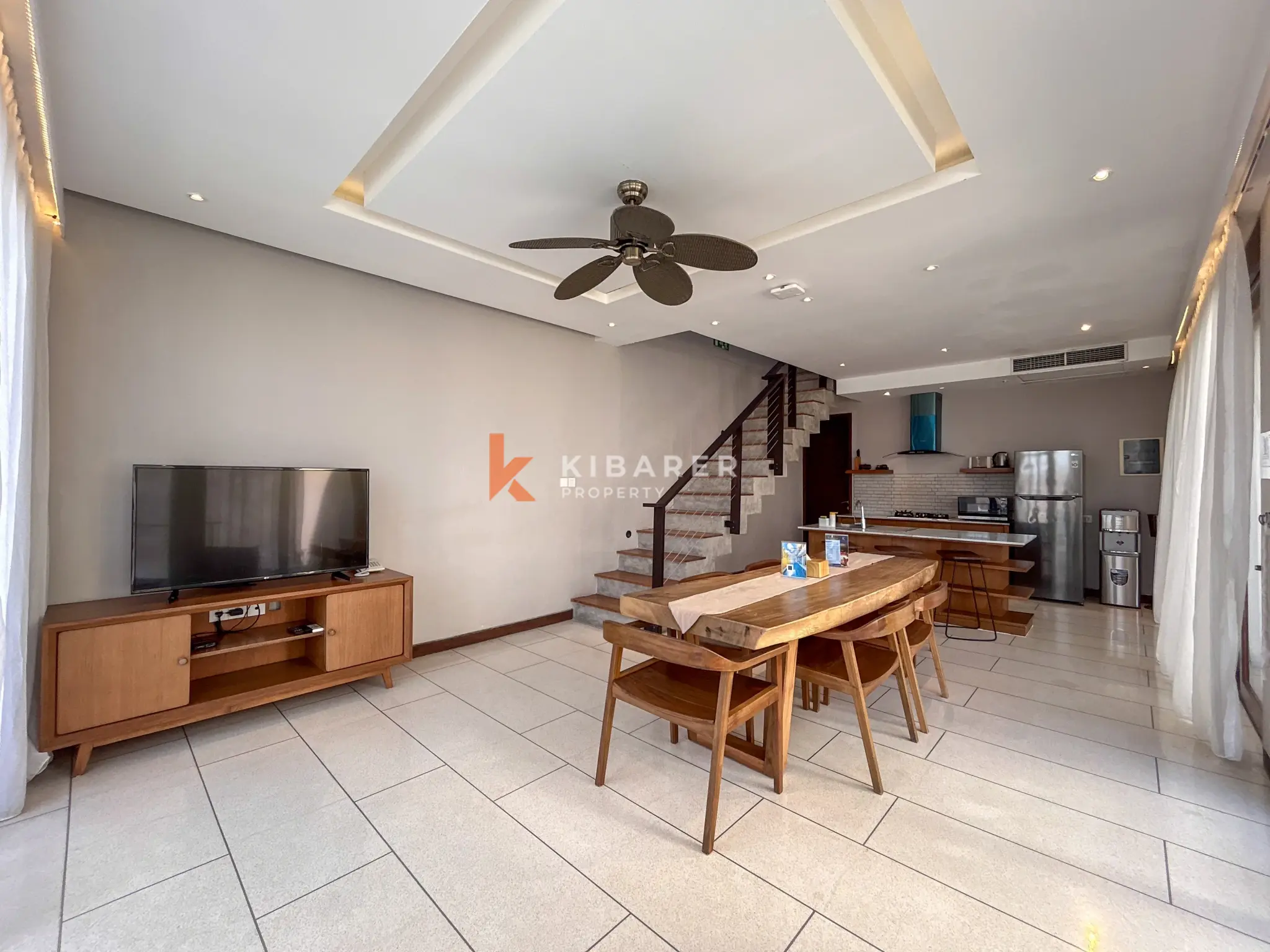 Modern Three-Bedroom Villa with Pool and Scenic Balcony Views in Nusa Dua