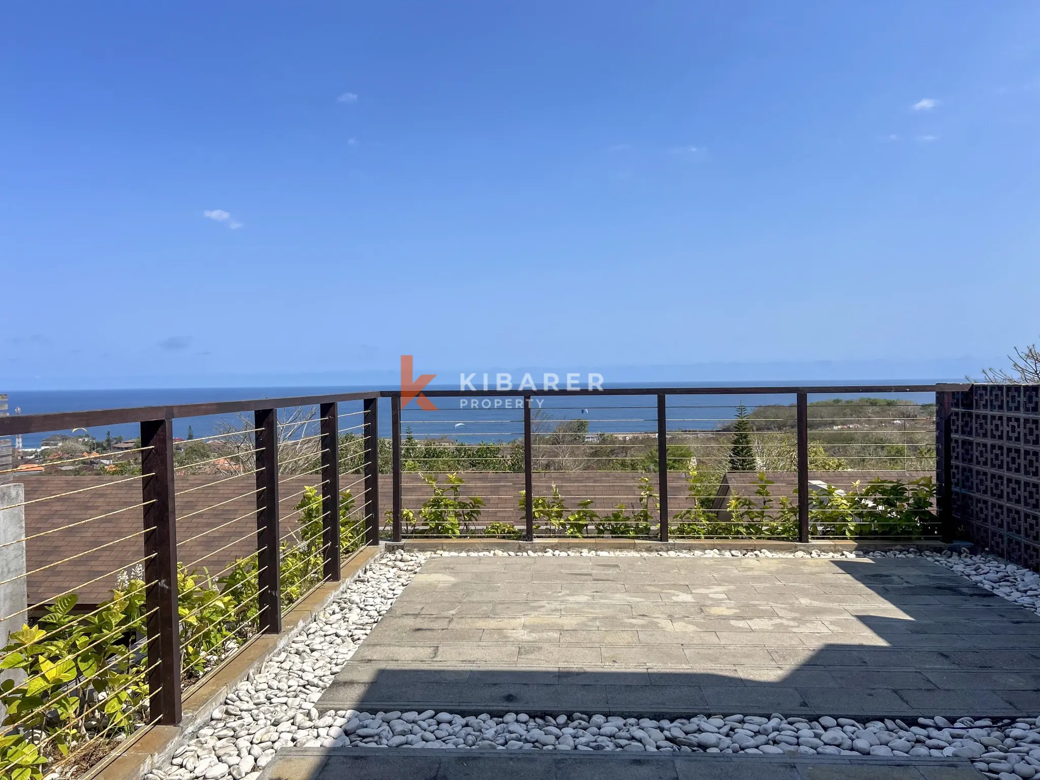 Modern Three-Bedroom Villa with Pool and Scenic Balcony Views in Nusa Dua