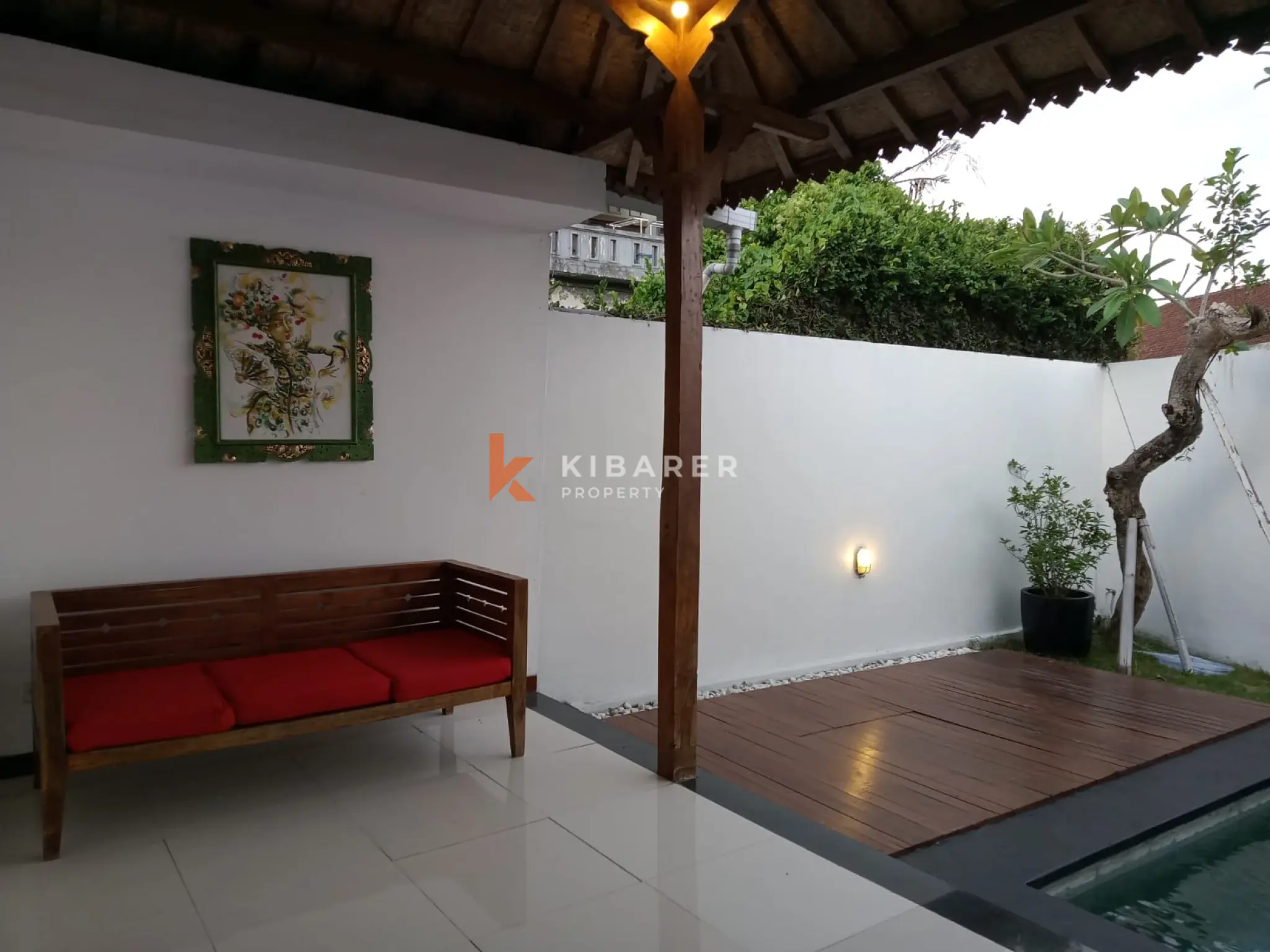 Charming Two-Bedroom Traditional Balinese Villa with Private Pool and Open Living in Canggu