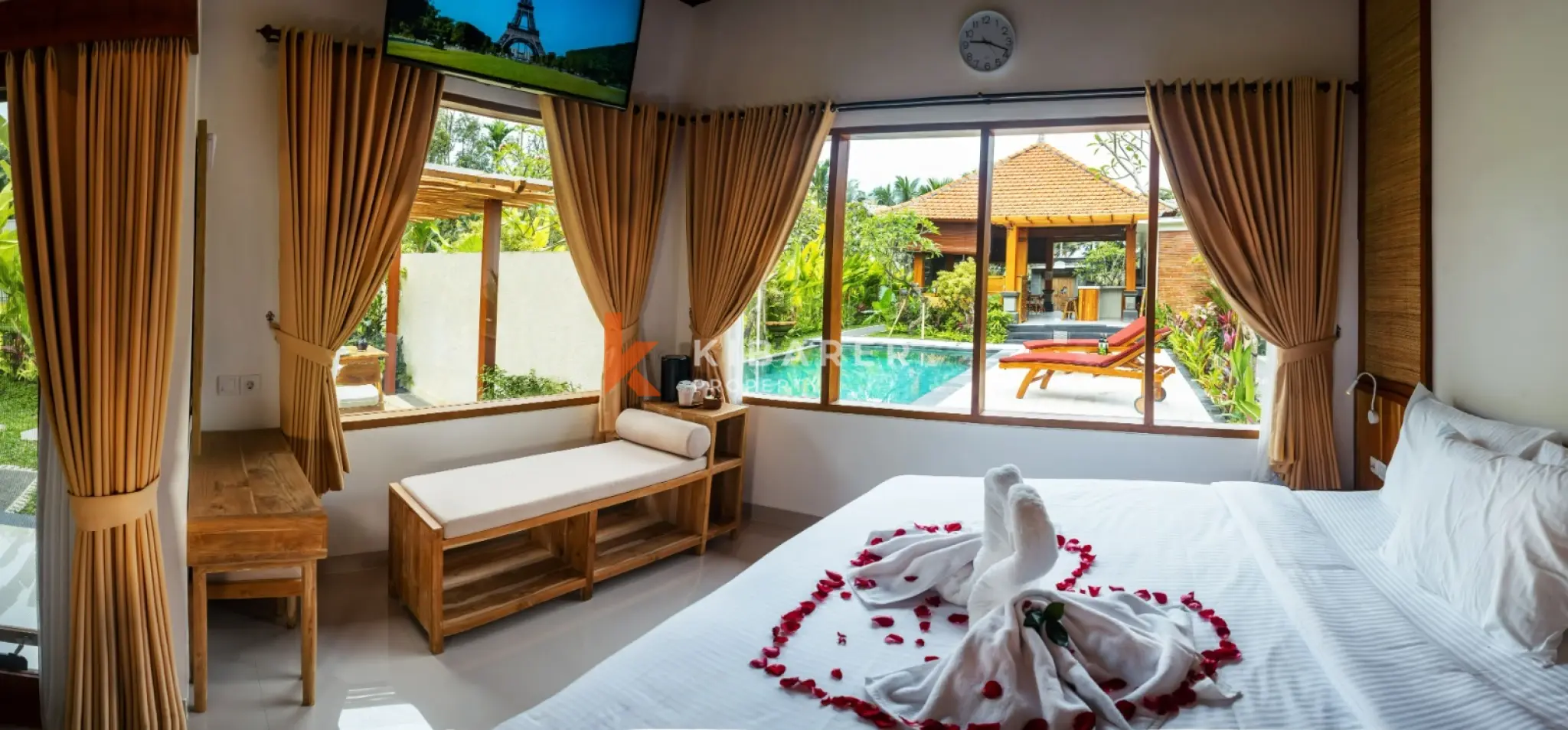 Elegant Four-Bedroom Balinese Villa with Tropical Pool in Ubud