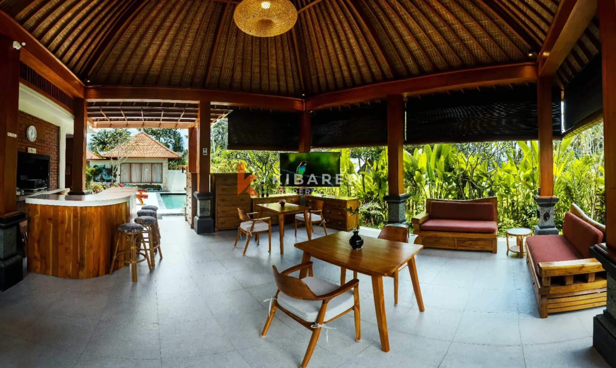Elegant Four-Bedroom Balinese Villa with Tropical Pool in Ubud