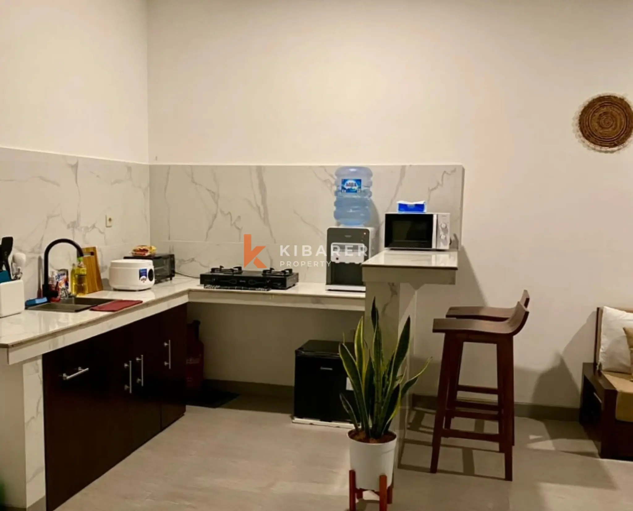 Modern Two-Bedroom Villa with Open Living and Private Pool in Kerobokan