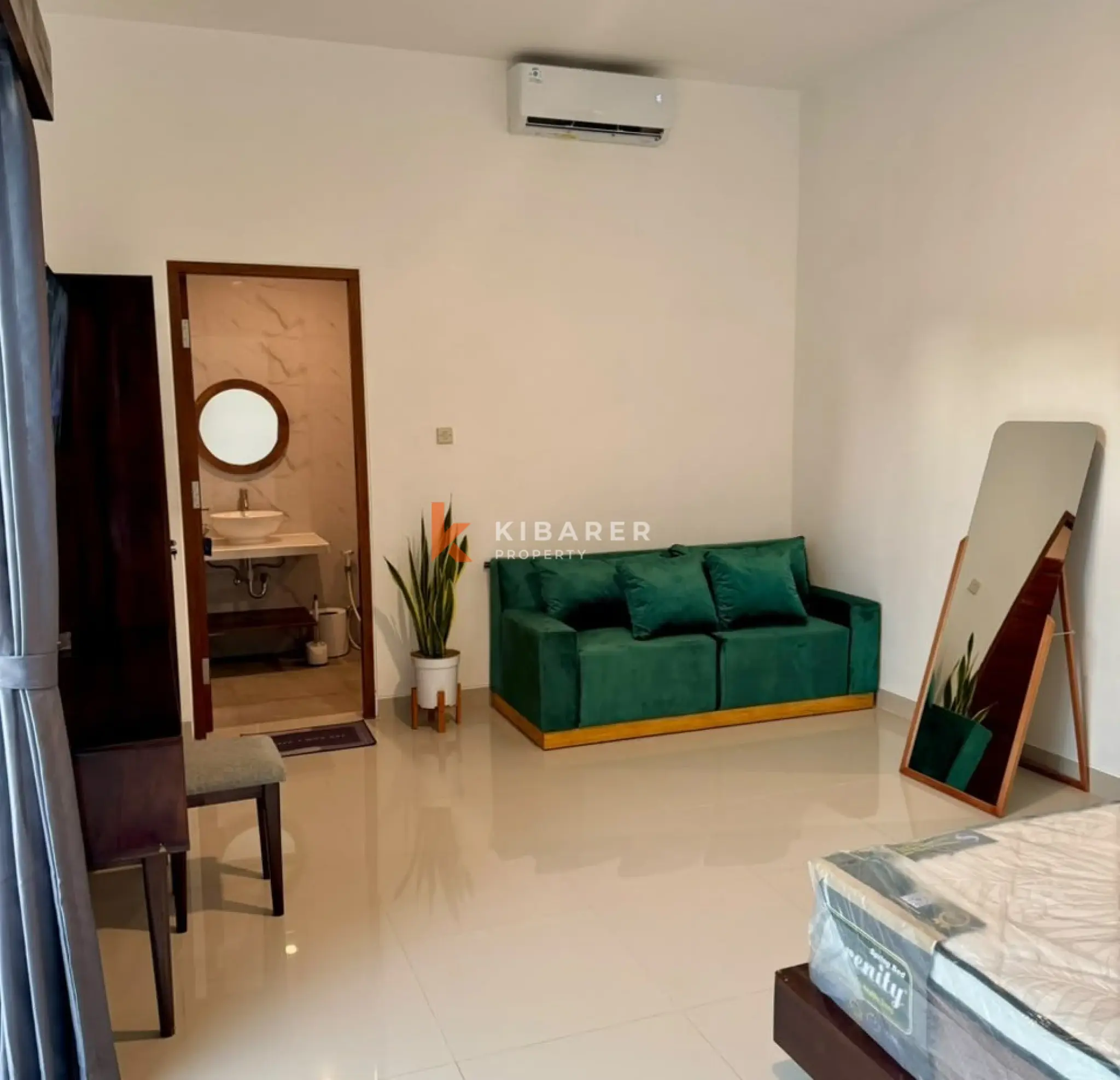 Modern Two-Bedroom Villa with Open Living and Private Pool in Kerobokan