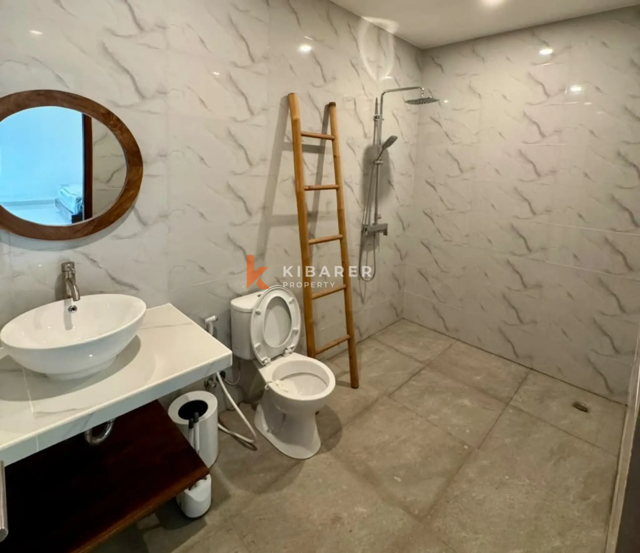 Modern Two-Bedroom Villa with Open Living and Private Pool in Kerobokan