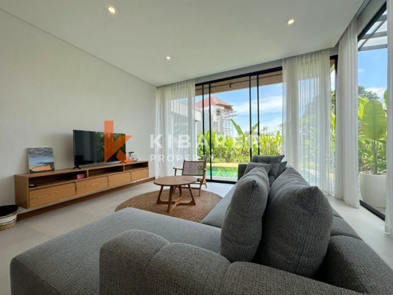 Brand New Charming Three Bedroom Enclosed Living Villa in Pererenan
