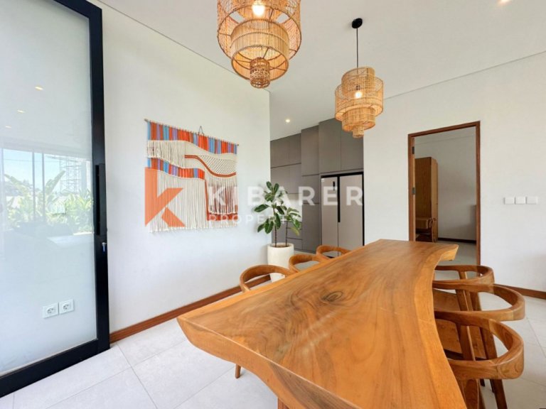 Brand New Charming Three Bedroom Enclosed Living Villa in Pererenan