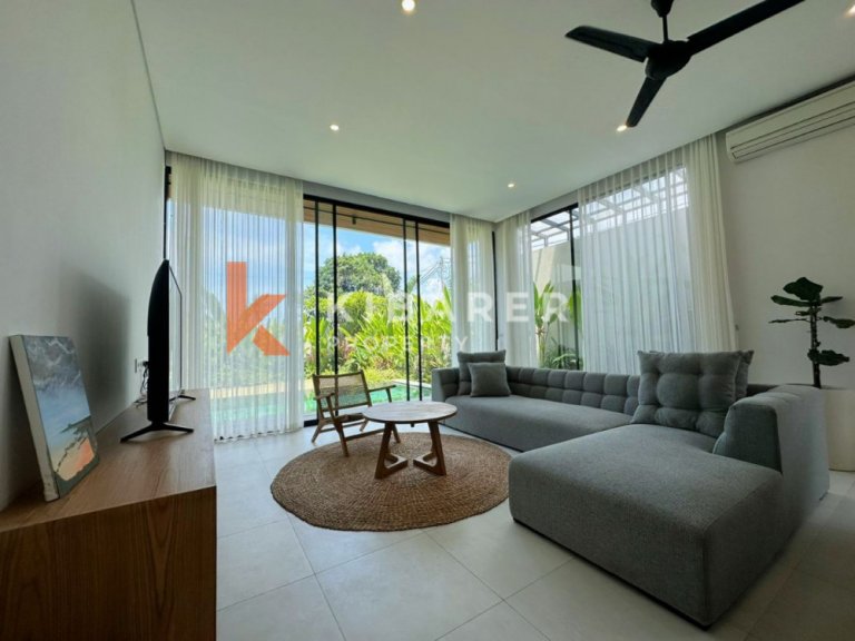 Brand New Charming Three Bedroom Enclosed Living Villa in Pererenan