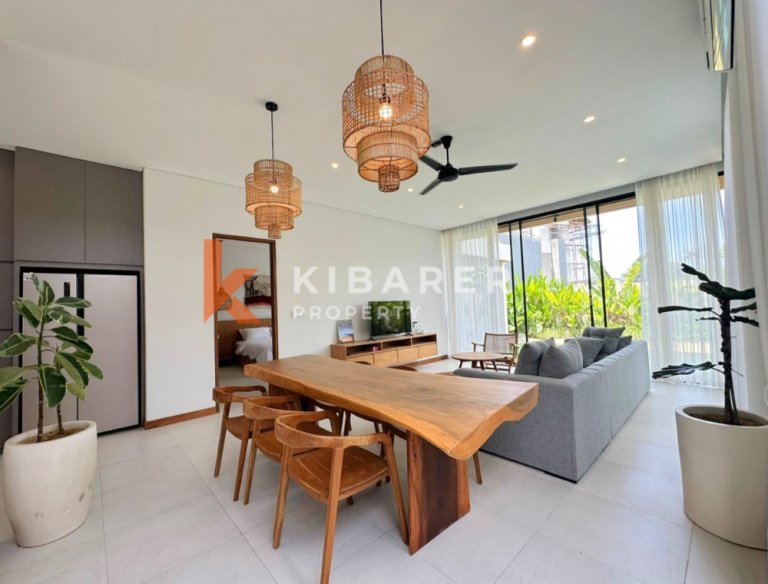 Brand New Charming Three Bedroom Enclosed Living Villa in Pererenan
