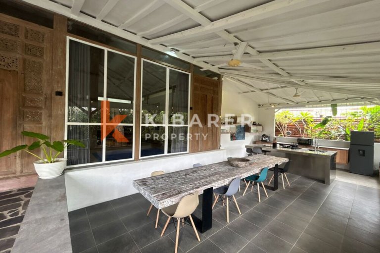 Stunning Three Bedroom Enclosed Living Joglo Villa Situated in Canggu