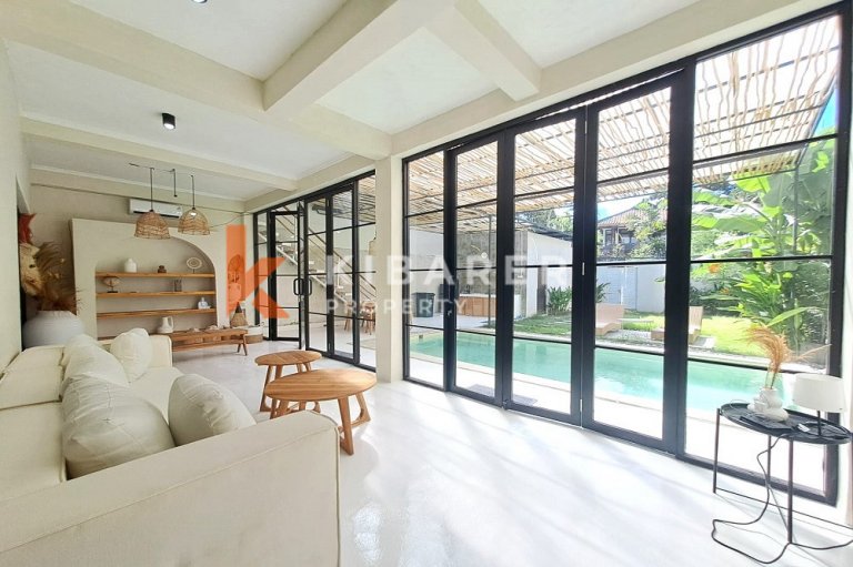 Newly Renovated Four-Bedrooms Enclosed Living Villa Situated In Seminyak Area