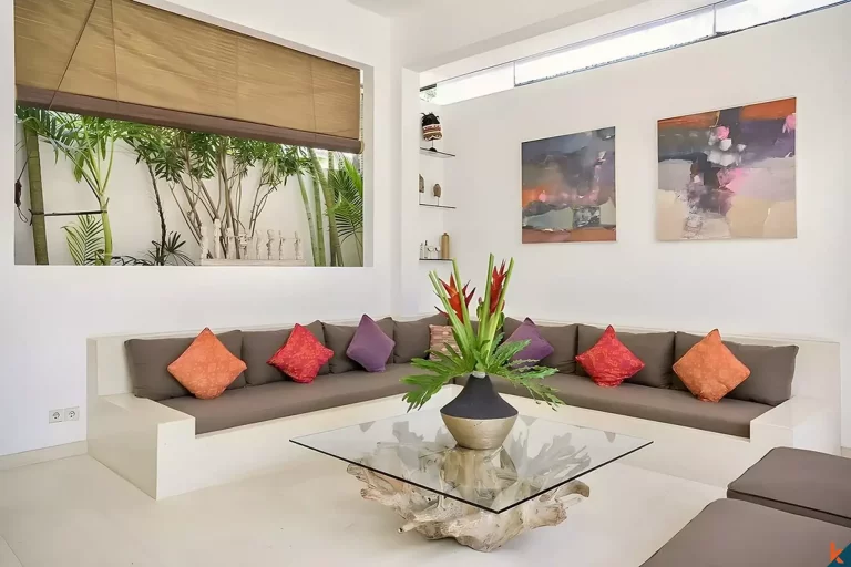 Modern two bedroom tropical villa for lease in Seminyak