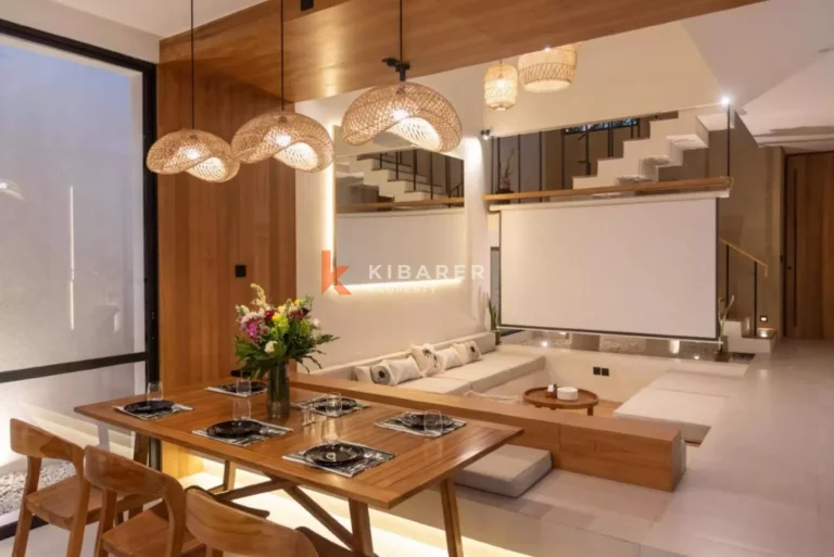 Modern Tropical Three Bedroom Villa with Rooftop & Enclosed Spaces in Pererenan