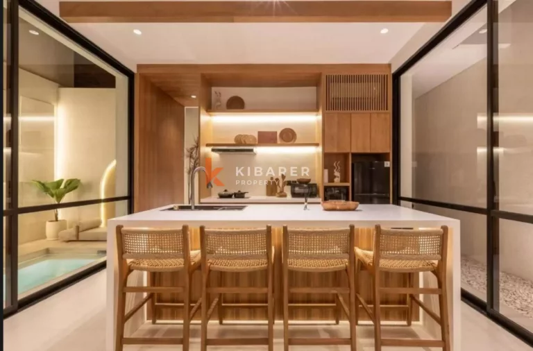 Modern Tropical Three Bedroom Villa with Rooftop & Enclosed Spaces in Pererenan