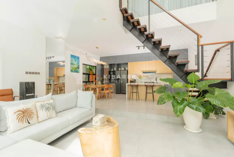 Canggu Chic Contemporary Two Bedroom Villa with Private Enclosed Living