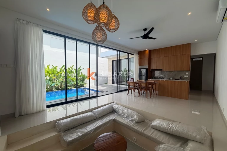 Sunken-Living Two-Bedrooms Villa with Bathtub in Peaceful Munggu