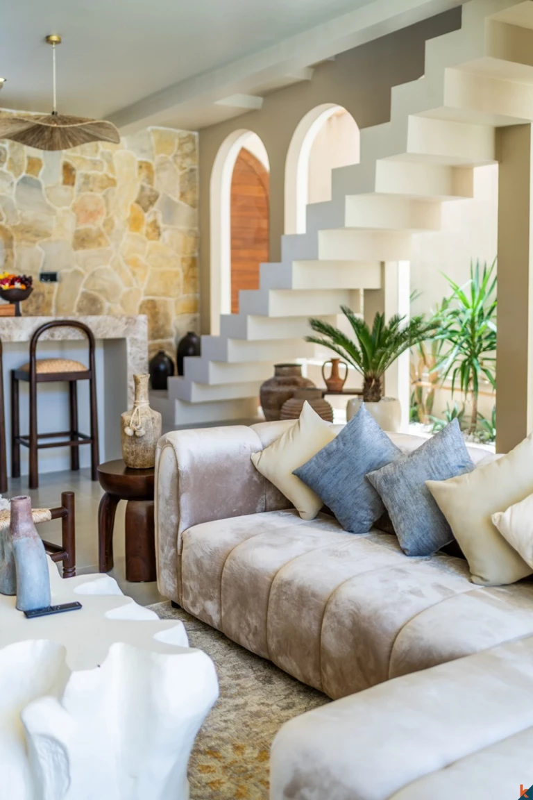 Villa méditerranéenne neuve de 2 chambres dans le quartier prisé de Pererenan
