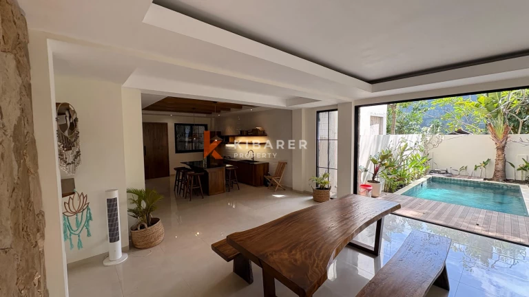 Modern Tropical Two-Bedroom Villa with Enclosed Living in Umalas