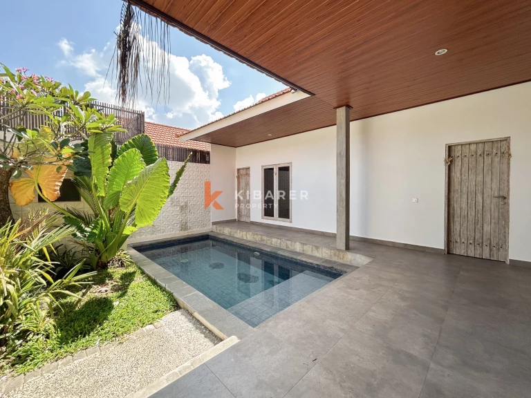 Charming Semi-Furnished Two-Bedroom Open Living Villa in Kerobokan
