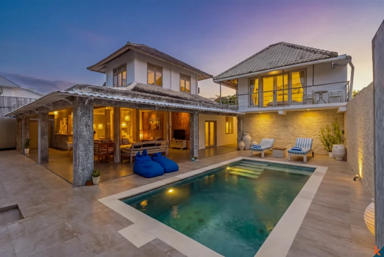 Charmante villa de trois chambres en location avec un excellent retour sur investissement à Seminyak