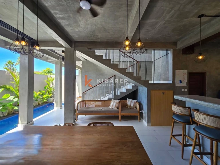 Stylish Three Bedroom Open Living Villa Steps from Berawa Lifestyle Hub