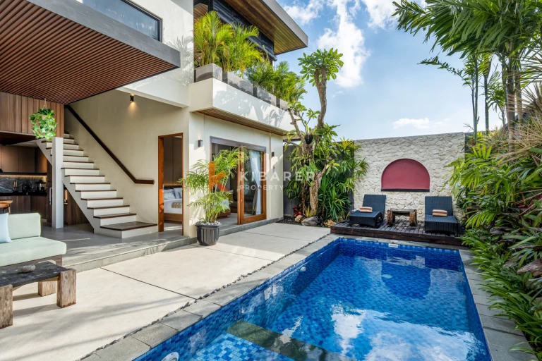 Tropical Living Villa with Two Bedrooms + Multipurpose Room and Private Pool in Kerobokan