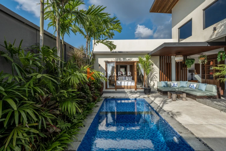Tropical Living Villa with Two Bedrooms + Multipurpose Room and Private Pool in Kerobokan