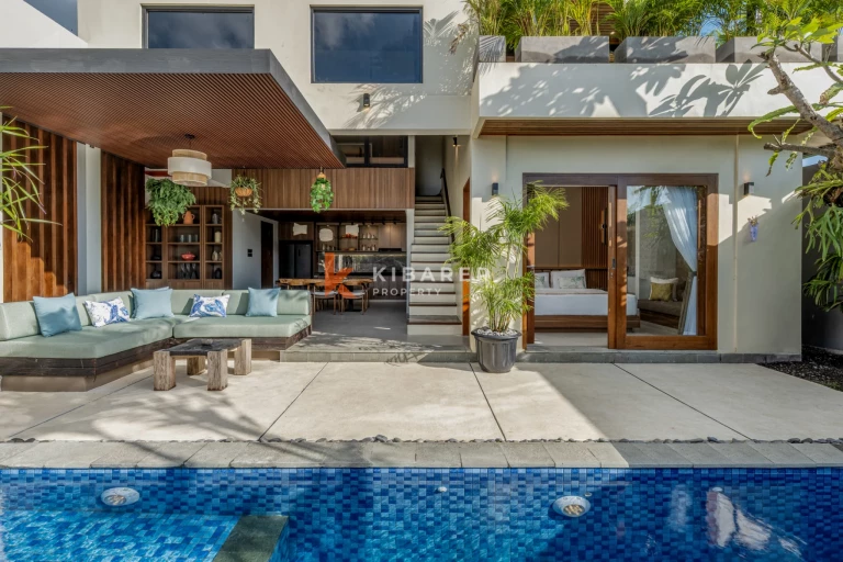 Tropical Living Villa with Two Bedrooms + Multipurpose Room and Private Pool in Kerobokan