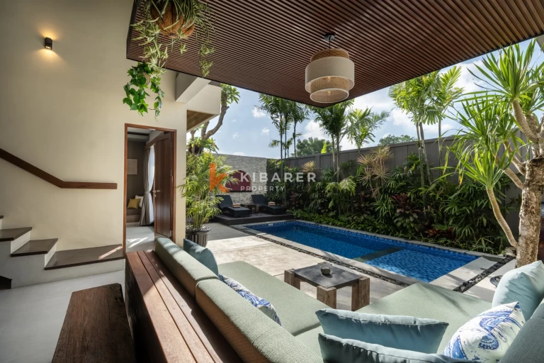 Tropical Living Villa with Two Bedrooms + Multipurpose Room and Private Pool in Kerobokan