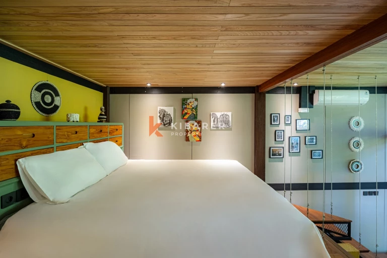 Apartemen Loft Mezzanine Satu Kamar Tidur dengan Kolam Renang Bersama, Dikelilingi Alam di Pecatu–Uluwatu