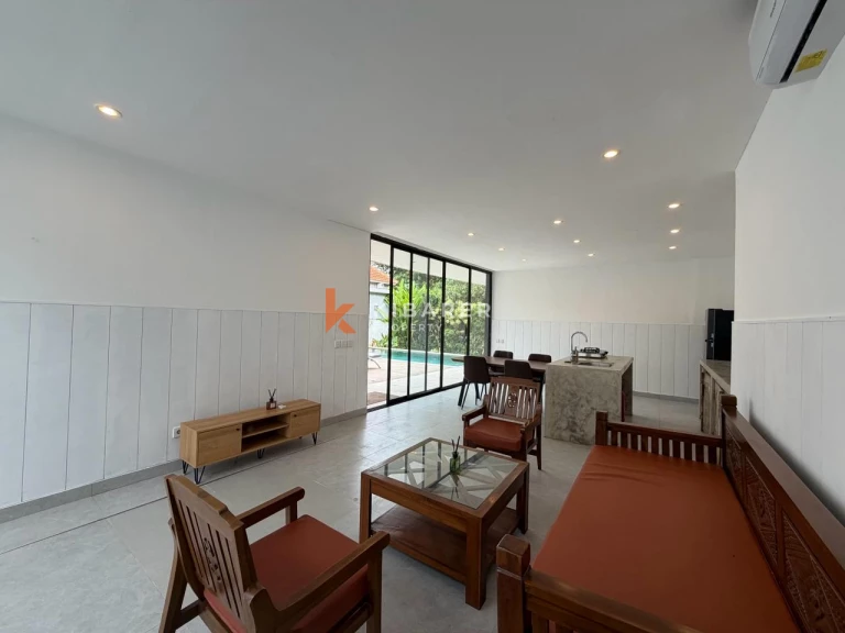 Vila Tertutup Tiga Kamar Tidur di Jungle Corner, Pererenan yang Tenang