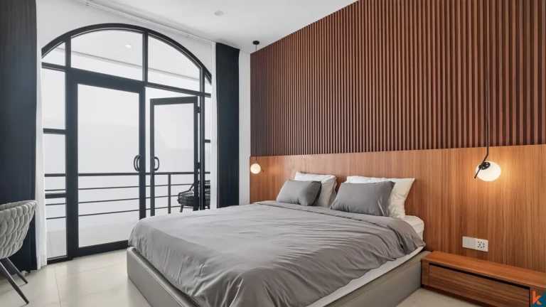 Vila modern dua kamar tidur dengan ROI sewa di Bumbak