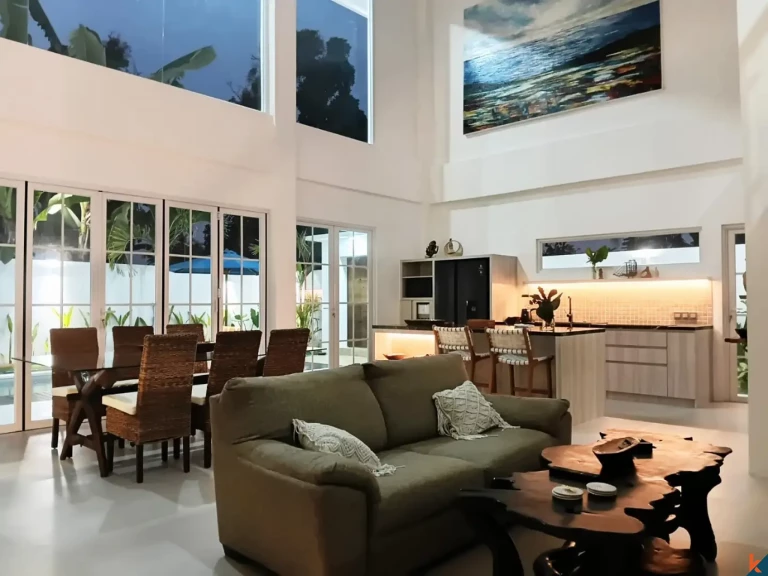 Villa neuve de deux chambres aux normes occidentales, en bail emphytéotique, à Ubud - Singakerta
