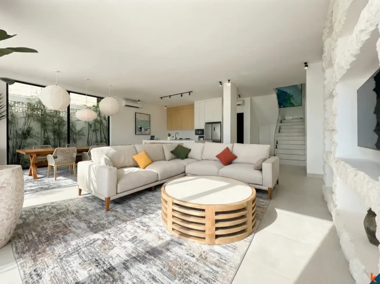 Modern Three Bedroom Villa for Lease with Panoramic Ocean Views in Bingin