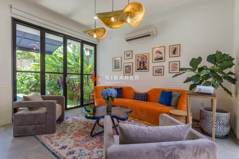Villa de deux chambres avec cour intérieure et piscine privée à Umalas