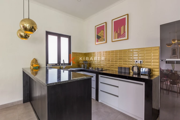 Villa de deux chambres avec cour intérieure et piscine privée à Umalas