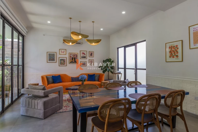 Villa de deux chambres avec cour intérieure et piscine privée à Umalas