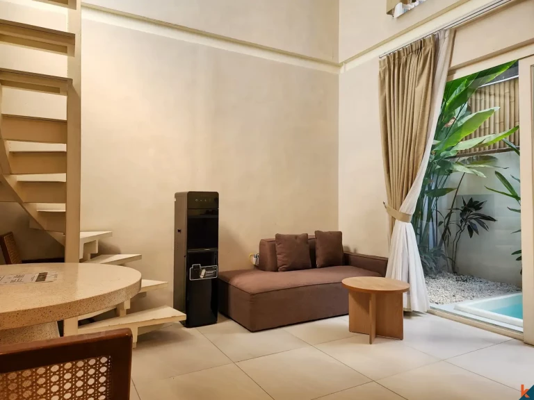 One bedroom loft style leasehold property in fashionable Bingin area